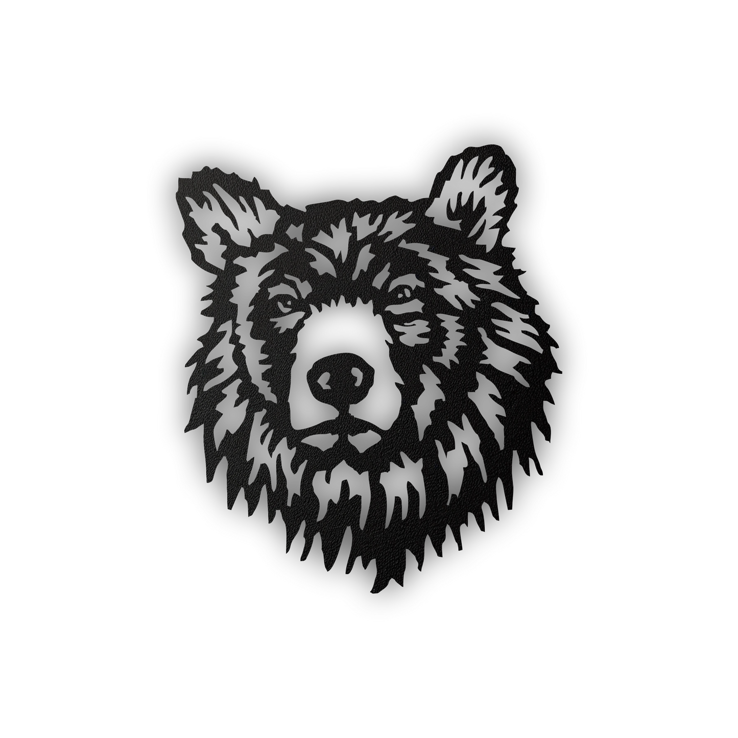 Bear Head Metal Wall Sign